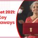 Budget 2021- The Key Takeaways